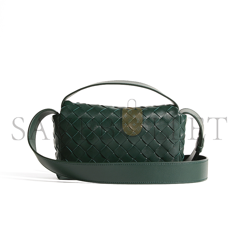 BOTTEGA VENETA INTRECCIATO MINI BAG WITH FLAP 857931V2HL03123 (20*12*6.5cm)